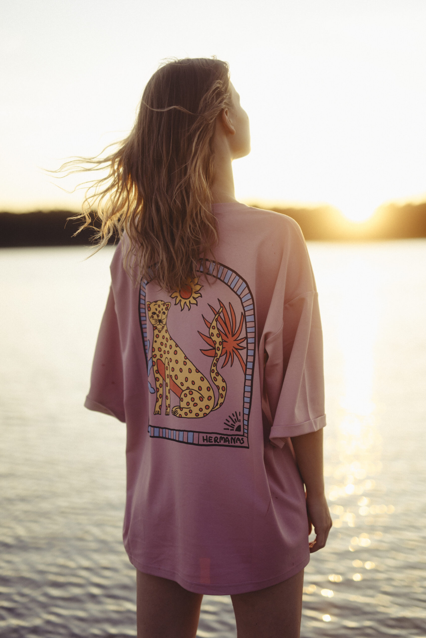 T-shirt Allie Sunset Leopard