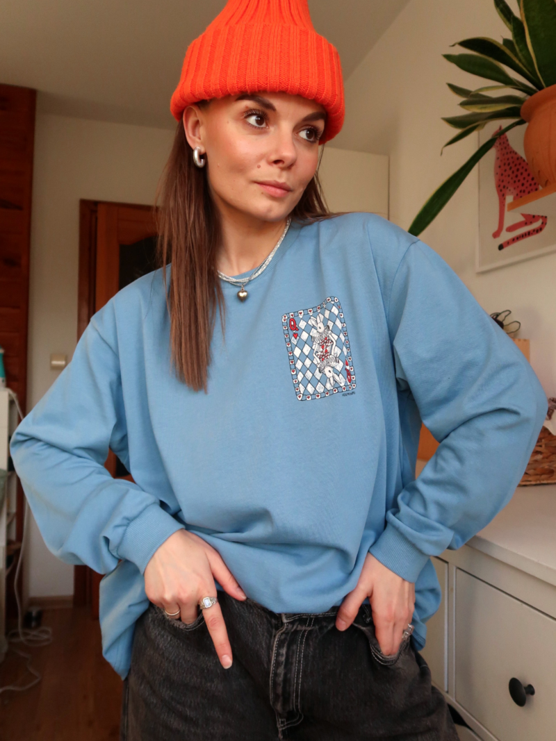 longsleeve milo blue bunny